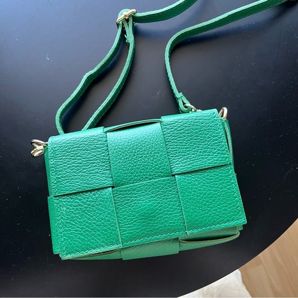 Pebble Leather Green Mini Bag - Picture 3 of 7